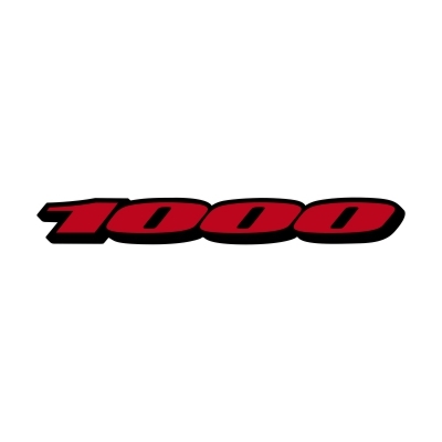 1000er Logo #2 GSX-R zweifarbig Aufkleber (Stk.)