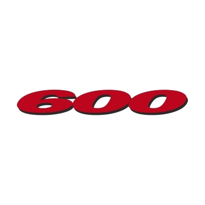 600er Logo #1 GSX-R zweifarbig Aufkleber (Stk.)