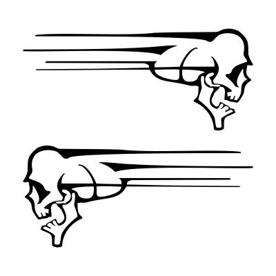 Tribal Skull, Totenkopf Aufkleber - MIBOTEC Aufkleber Druck & Plot