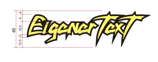 Namensschriftzug Style #2 Aufkleber (Stk.)