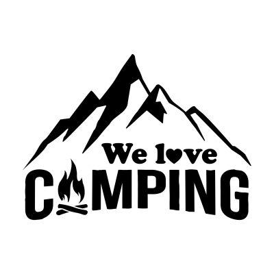 We love camping #2 Aufkleber (Stk.)