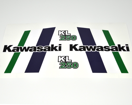 Tank Aufkleber Kawasaki KL 250 (Set)