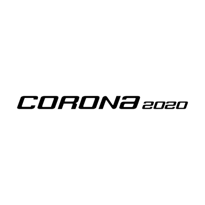 Corona 2020 Fun Schriftzug Aufkleber (Stk.)