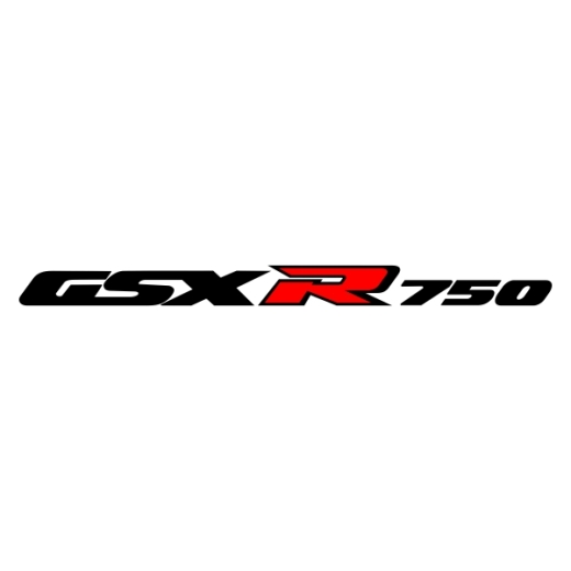 GSX-R 750 90er Logo zweifarbig Aufkleber (Stk.)