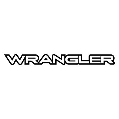 Wrangler Schriftzug #2 Kontur Aufkleber (Stk.)