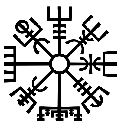 Vegvisir Symbol Aufkleber (Stk.)