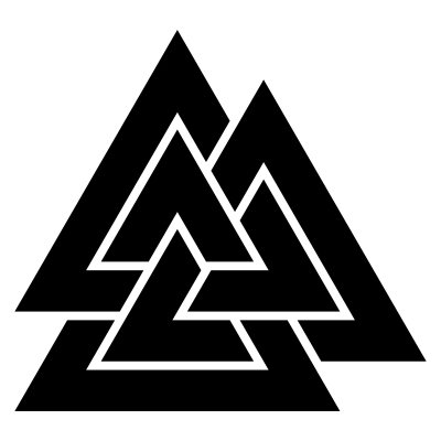 Wotansknoten Valknut Aufkleber (Stk.)