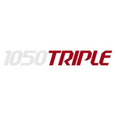 1050 Triple Logo zweifarbig Aufkleber (Stk.)