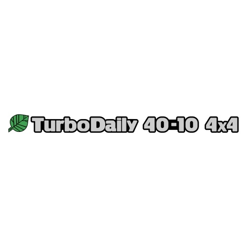 Turbo Daily 40-10 4x4 Blatt Aufkleber (Stk.) dreifarbig