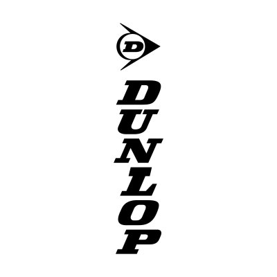 Dunlop Schriftzug & Logo vertikal Aufkleber (Stk.)