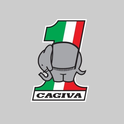 Cagiva Startnummer Eins Elefant (Stk.)
