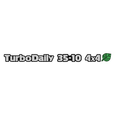 Turbo Daily 35-10 4x4 Blatt Aufkleber (Stk.) dreifarbig