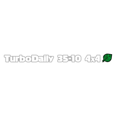 Turbo Daily 35-10 4x4 Blatt Kontur Aufkleber (Stk.) dreifarbig