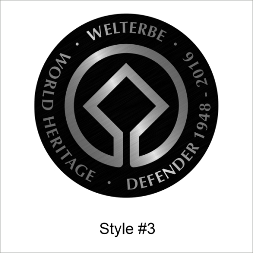 Weltkulturerbe Defender FUN Aufkleber matt (Stk.)