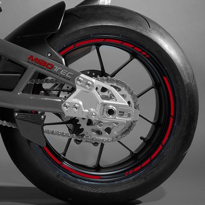 Felgenrandaufkleber Style 4 Standard Farben