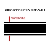 Zierstreifen mehrteilig Style1 Aufkleber