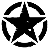 US ARMY Stern used look Aufkleber (Stk.)