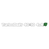 Turbo Daily 40-10 4x4 Blatt Kontur Aufkleber (Stk.) dreifarbig