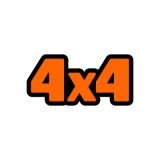 4x4 Aufkleber zweifarbig (Stk.)