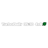 Turbo Daily 35-10 4x4 Blatt Kontur Aufkleber (Stk.) dreifarbig