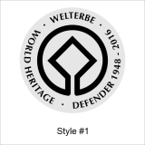 Weltkulturerbe Defender FUN Aufkleber matt (Stk.)