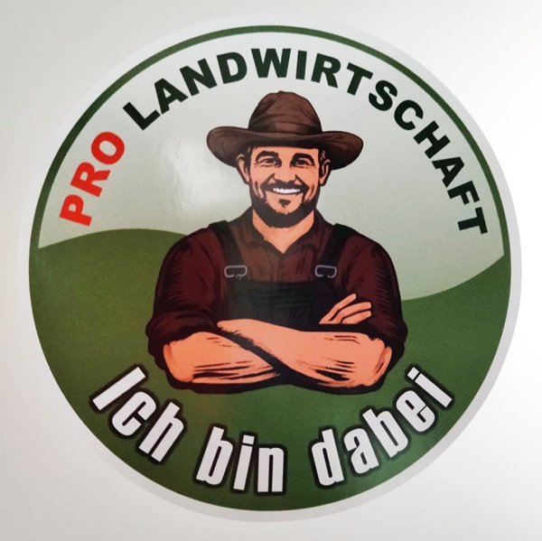 Bauernprotest Aufkleber Pro Landwirtschaft - MIBOTEC Aufkleber