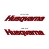 Husqvarna Schriftzug Tankflügel zweifarbig Aufkleber