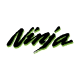 Ninja Logo zweifarbig Aufkleber (Stk.)