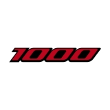 1000er Logo #1 GSX-R zweifarbig Aufkleber (Stk.)