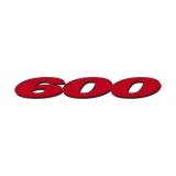 600er Logo #1 GSX-R zweifarbig Aufkleber (Stk.)
