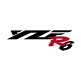 YZF R6 Logo zweifarbig Aufkleber (Stk.)