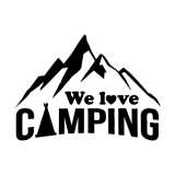 We love camping #3 Aufkleber (Stk.)