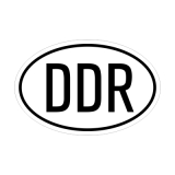 DDR-Schild Auto Aufkleber (Stk.)