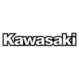 Kawasaki Kontur Schriftzug einfarbig Aufkleber (Stk.)