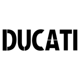 Ducati #6 Schriftzug 60er 70er Racing Aufkleber (Stk.)