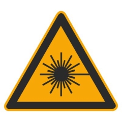 Warnzeichen Aufkleber W004 Warnung vor Laserstrahl (Stk.)