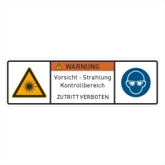Warnzeichen Aufkleber Strahlung (Stk.)