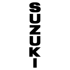 Suzuki Schriftzug Aufkleber senkrecht (Stk.)