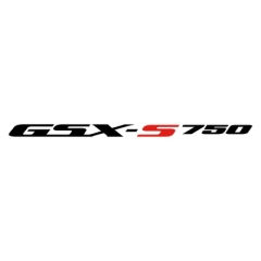 GSX-S 750 #1 Logo zweifarbig Aufkleber (Stk.)