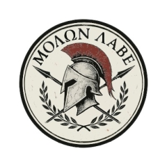 Molon Labe Aufkleber beige (Stk.)