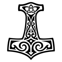 Mjölnir Symbol Aufkleber (Stk.)