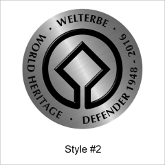 Weltkulturerbe Defender FUN Aufkleber matt (Stk.)