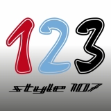 Startnummer Style 107 einfarbig (Stk.)