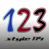 Startnummer Style 114 zweifarbig (Stk.)